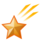 Shooting Star emoji on Emojidex